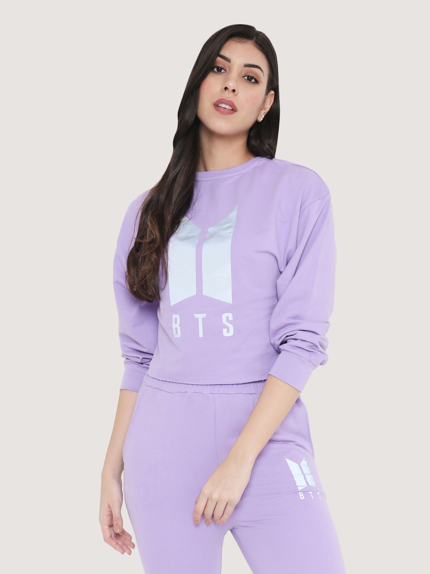 BTS MERCH -SWEATSHIRT WITH JOGGERS COMBO OFFER – BLANCD